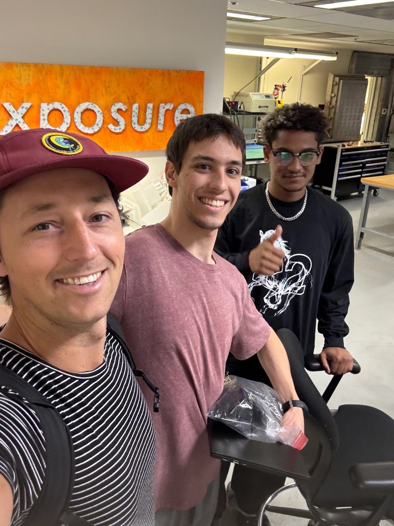 Christian with Beni Issler and Dalil at UC Berkeley